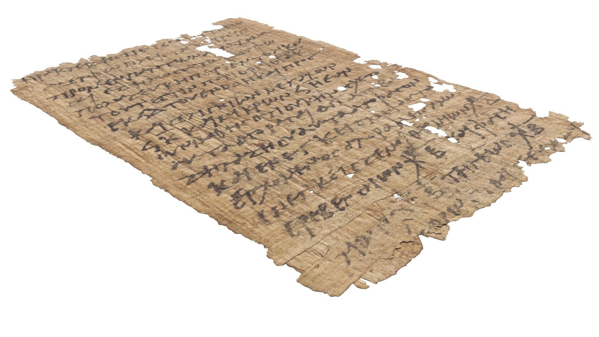 Antique Papyrus 3D model_18