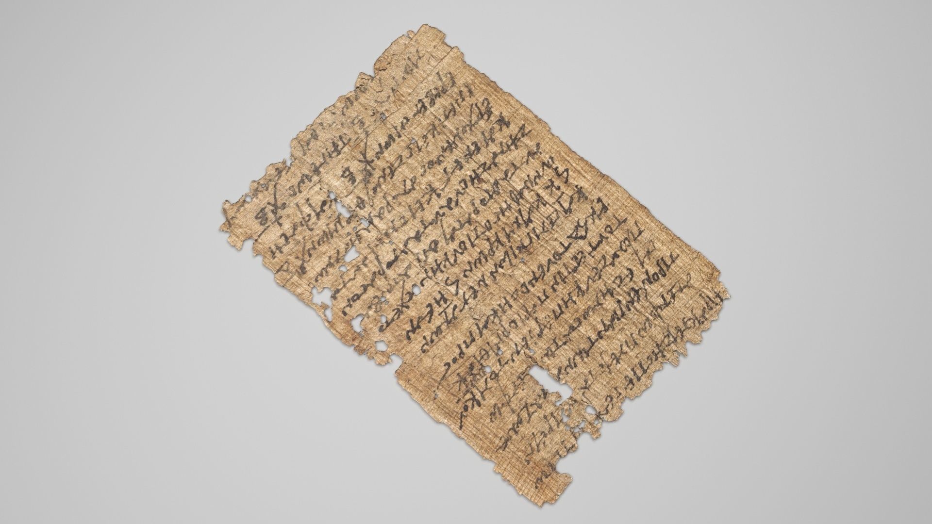 Antique Papyrus 3D model_2