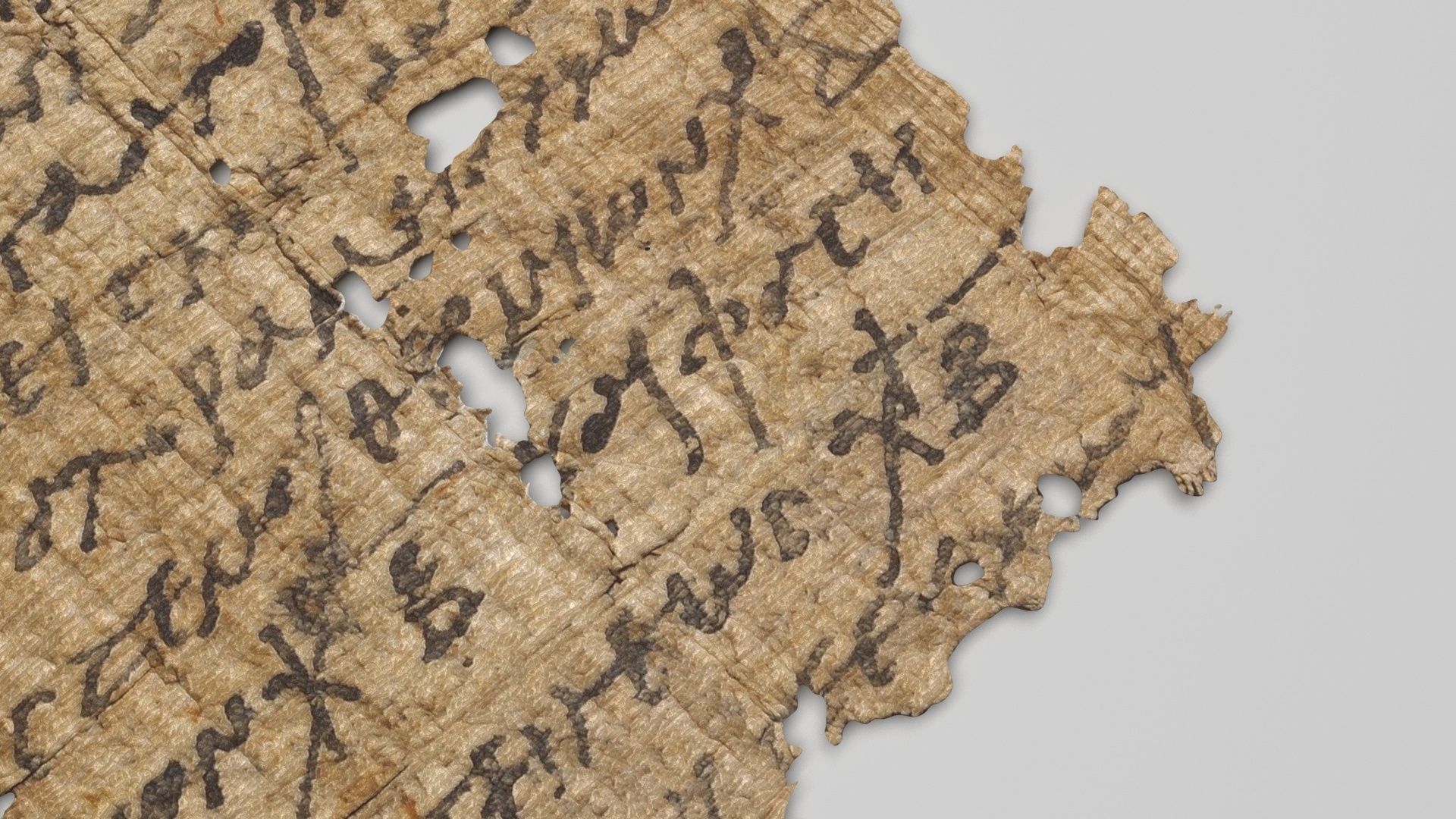 Antique Papyrus 3D model_10