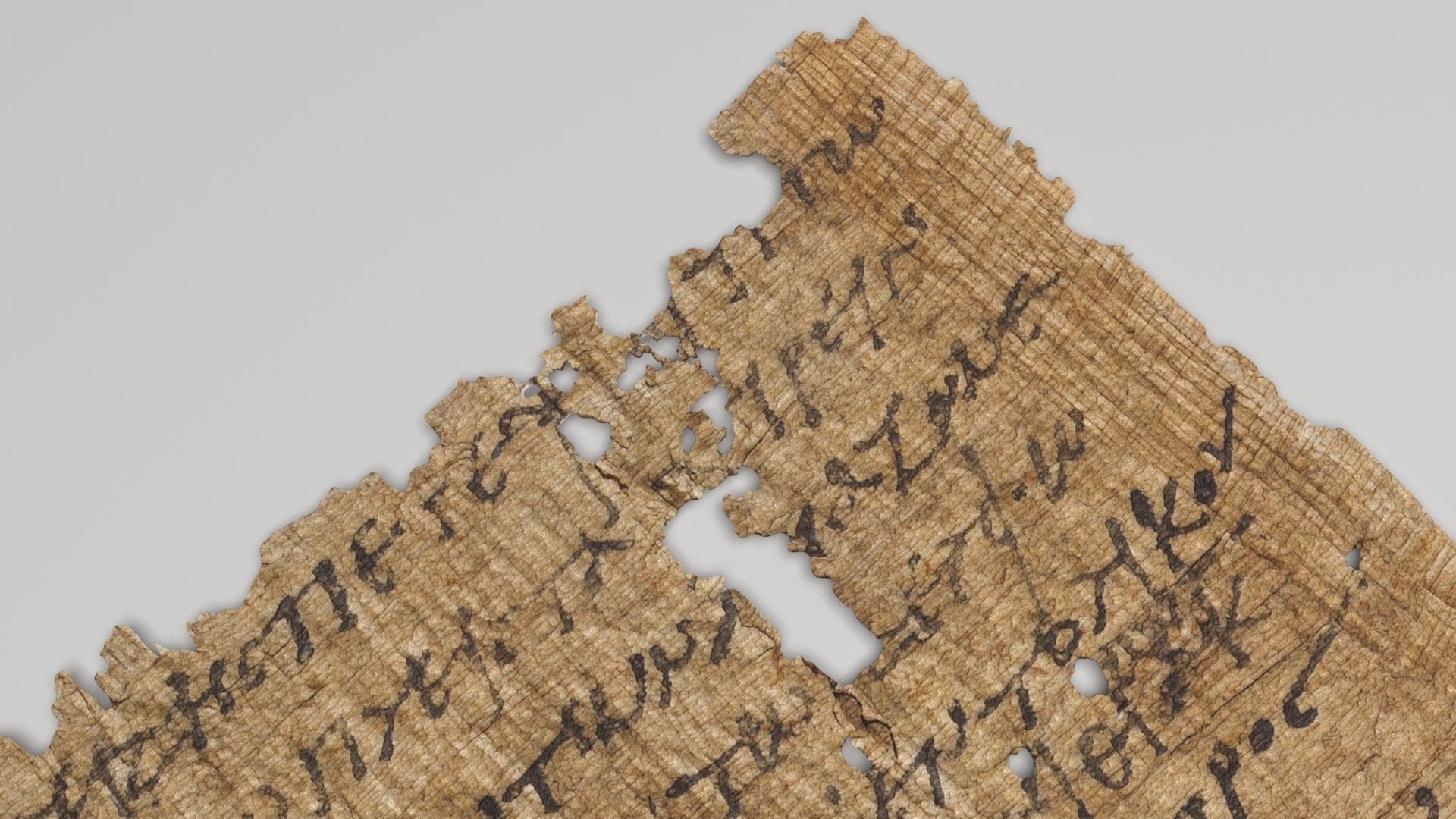 Antique Papyrus 3D model_6