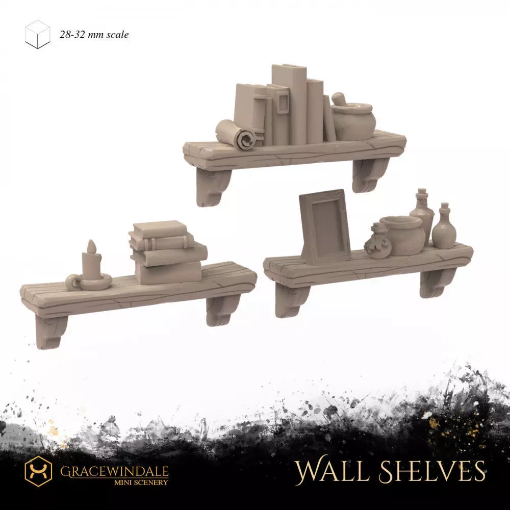 Wall Shelves 3D print model_0