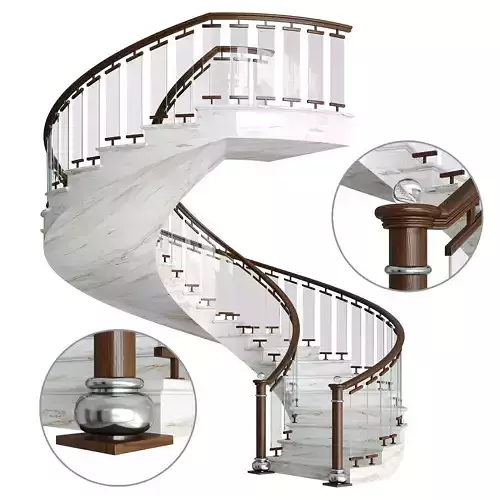 Spiral staircase 11 3D model