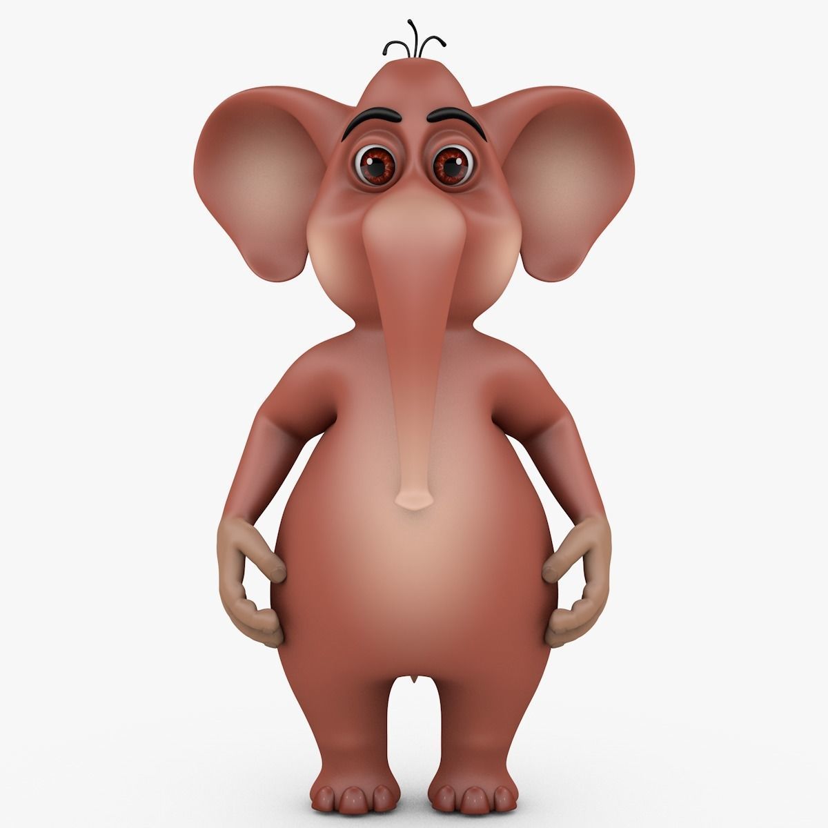 Elephant-Rig-Cartoon cartoon elephant 3D model_14