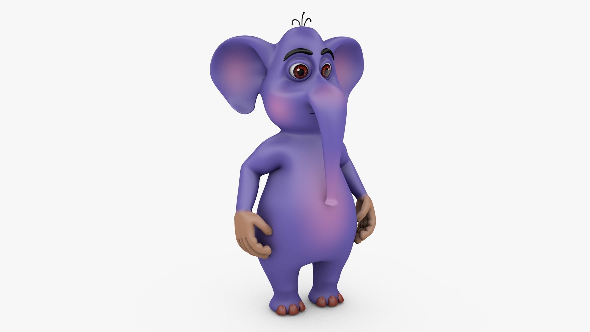 Elephant-Rig-Cartoon cartoon elephant 3D model_17