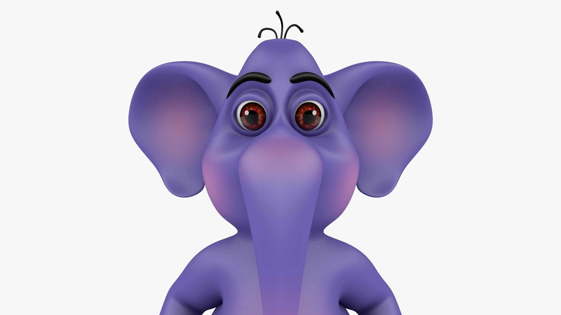 Elephant-Rig-Cartoon cartoon elephant 3D model_7