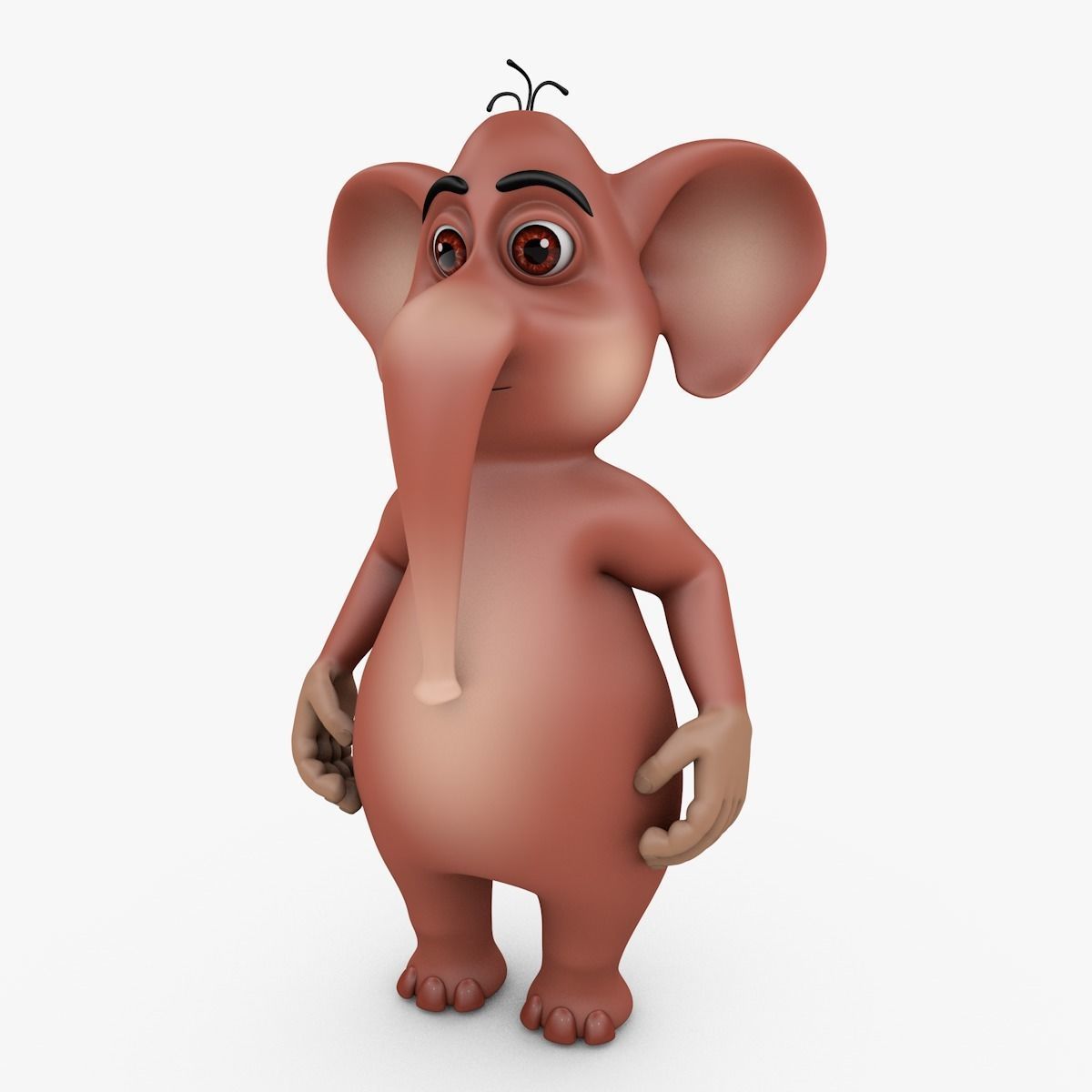 Elephant-Rig-Cartoon cartoon elephant 3D model_19
