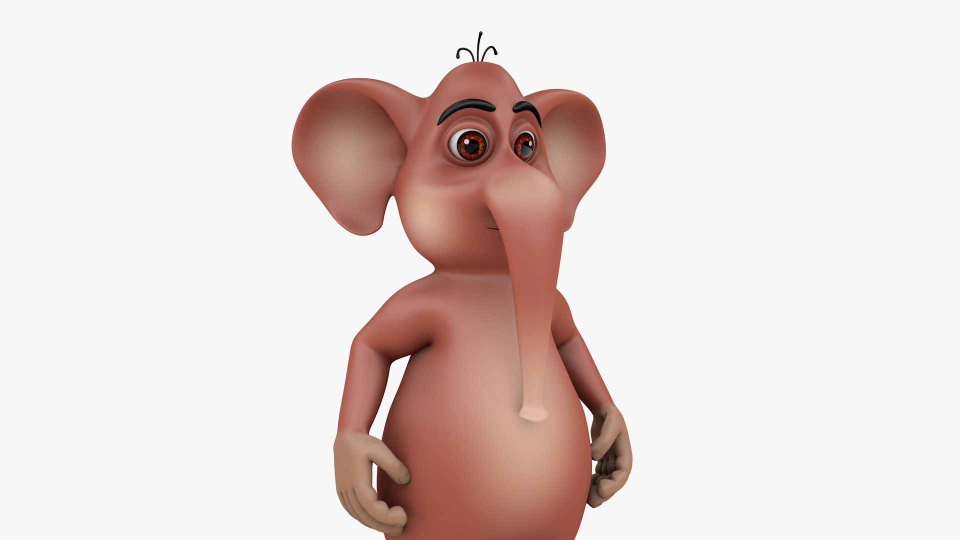 Elephant-Rig-Cartoon cartoon elephant 3D model_11