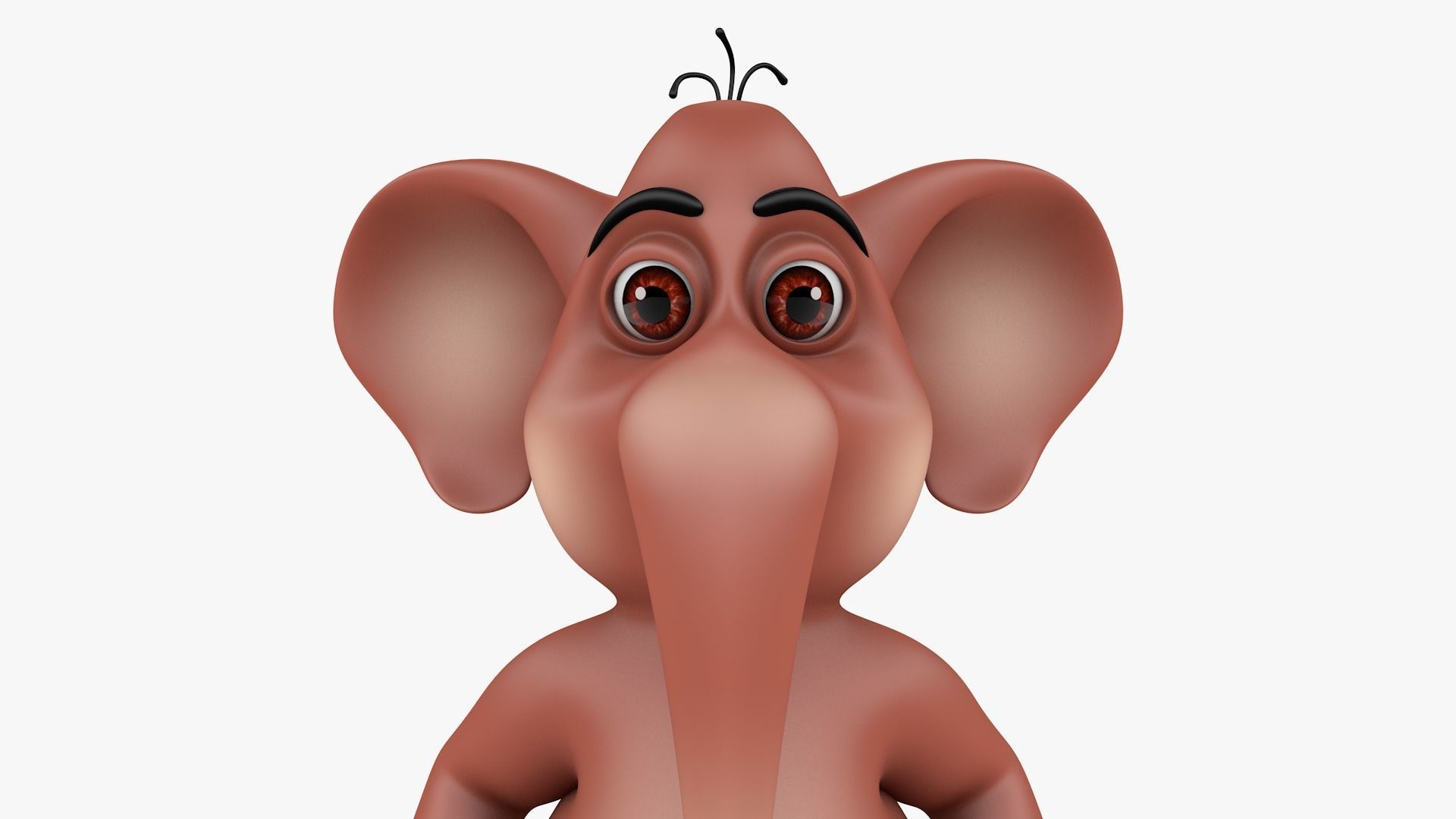 Elephant-Rig-Cartoon cartoon elephant 3D model_10