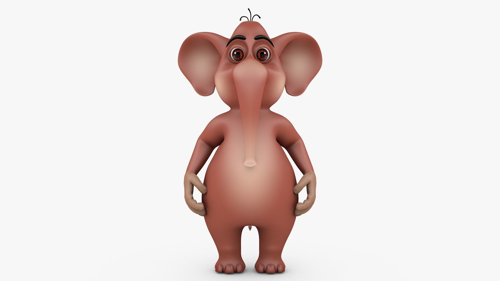 Elephant-Rig-Cartoon cartoon elephant 3D model_12