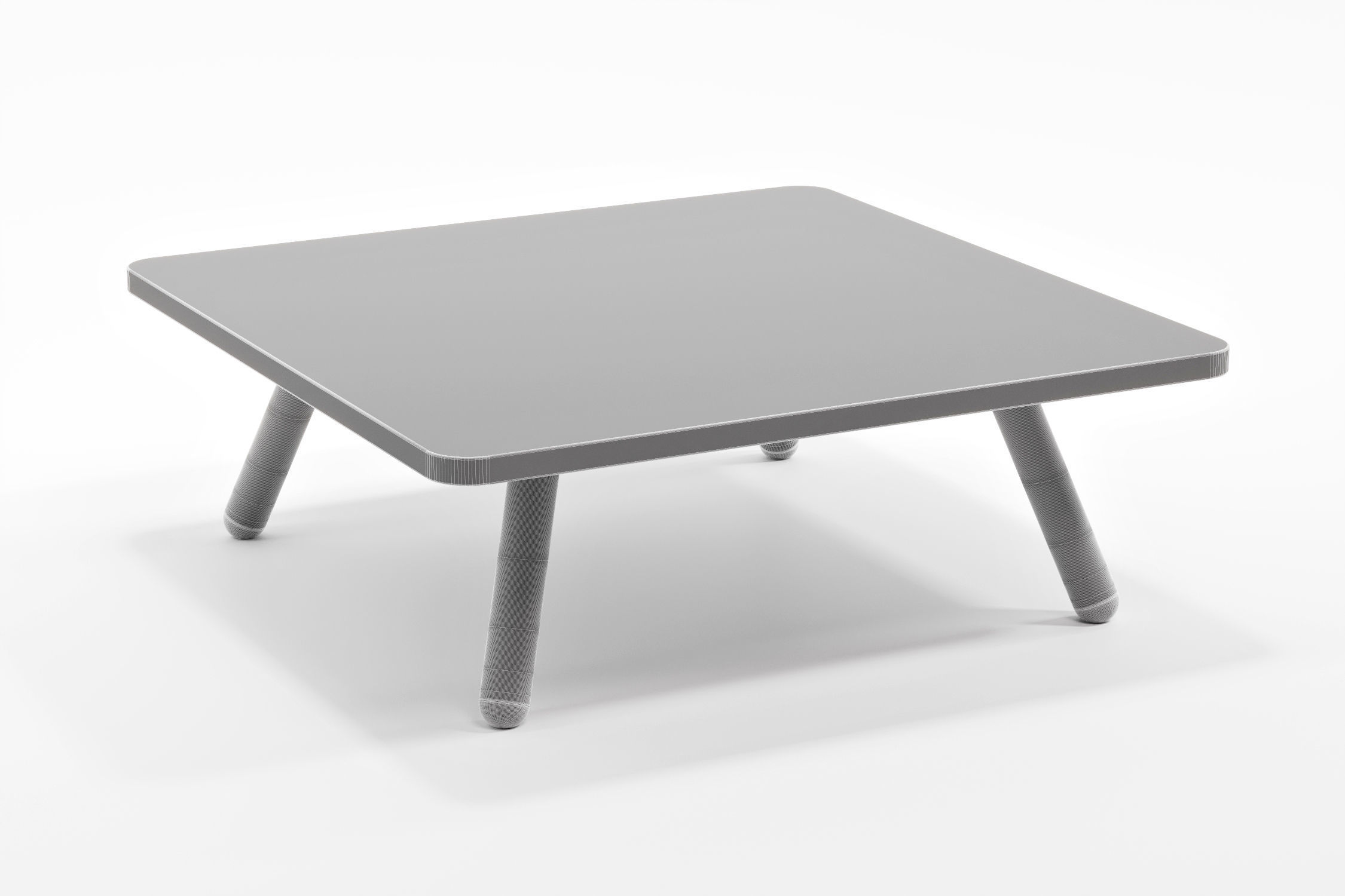 Sqare Couch Table - Koenig Neurath Free 3D model_4