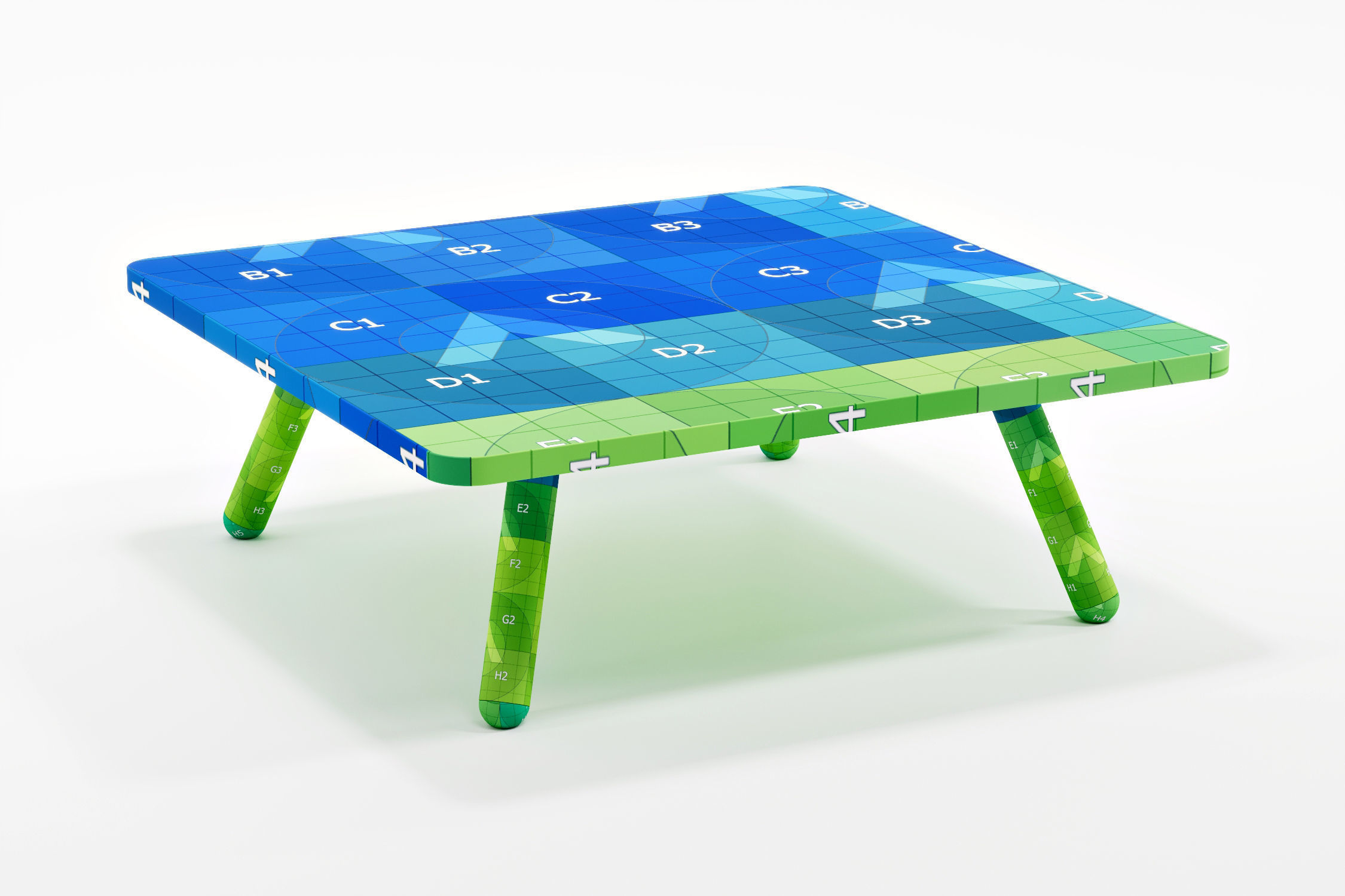 Sqare Couch Table - Koenig Neurath Free 3D model_3