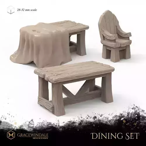 Dining Set 3D print model