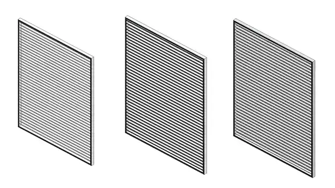 Louvre Curtain Wall Panel 3D model