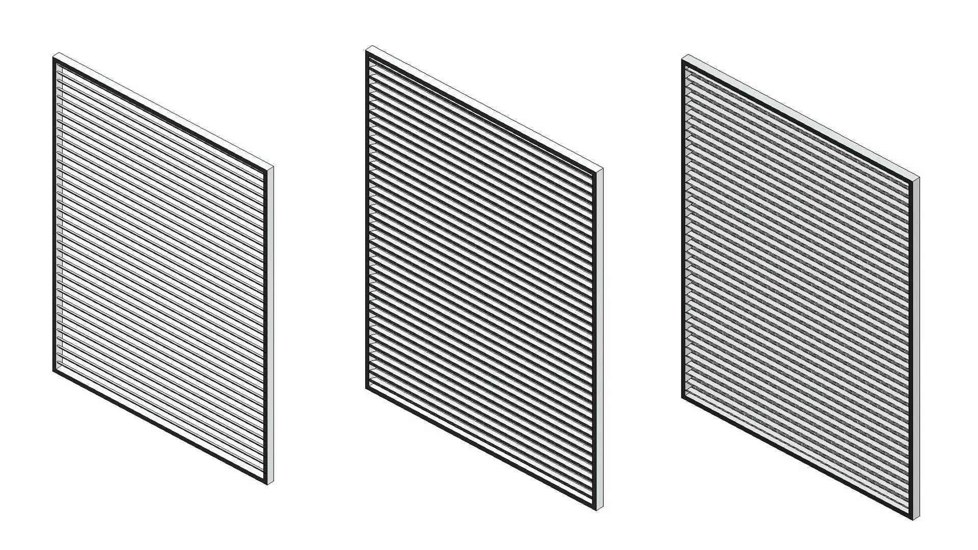 Louvre Curtain Wall Panel 3D model_0