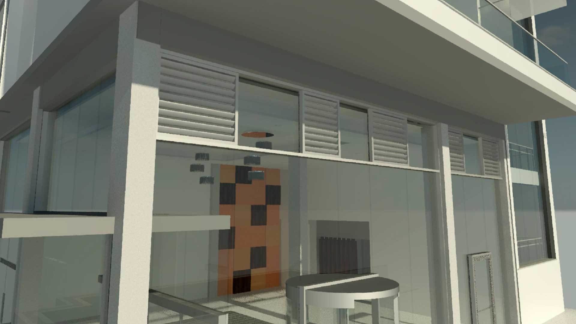 Louvre Curtain Wall Panel 3D model_6