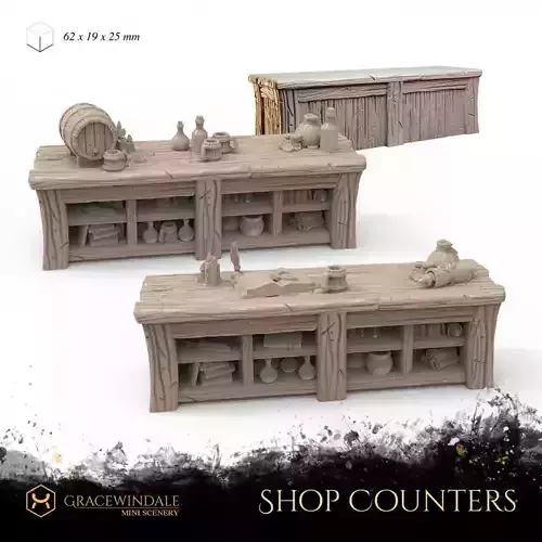 Shop and Tavern Counters 3D print model