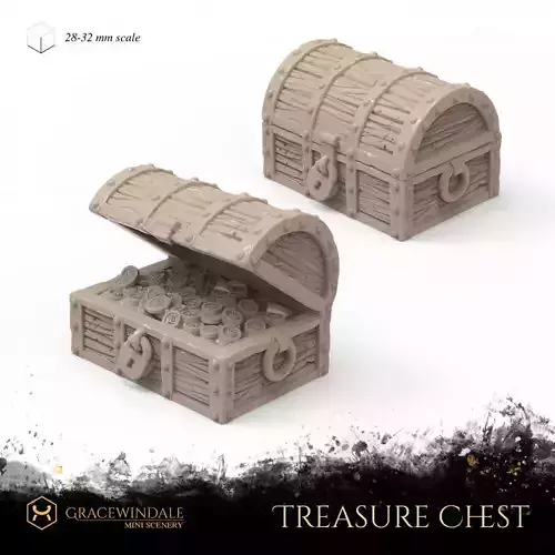 Treasure Chest 3D print model