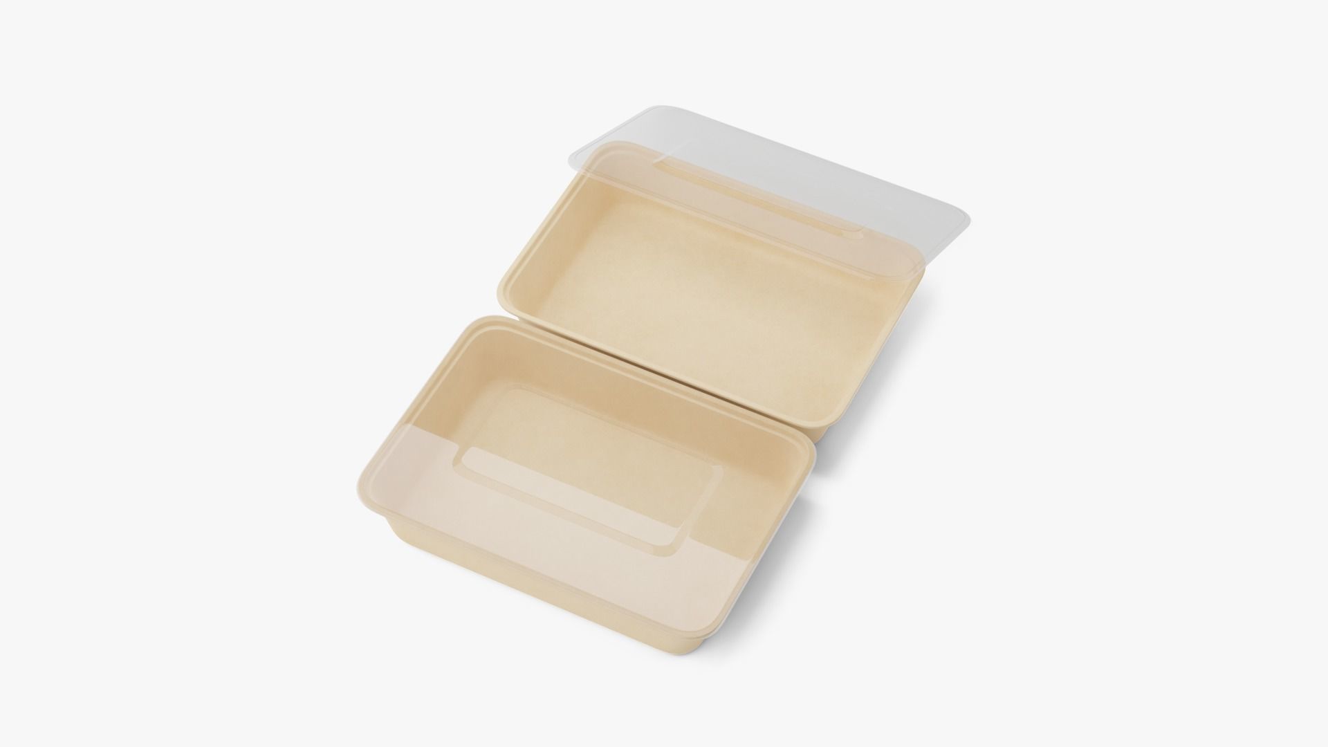 Rectangle Meal Prep Container 6 Low-poly 3D model_2
