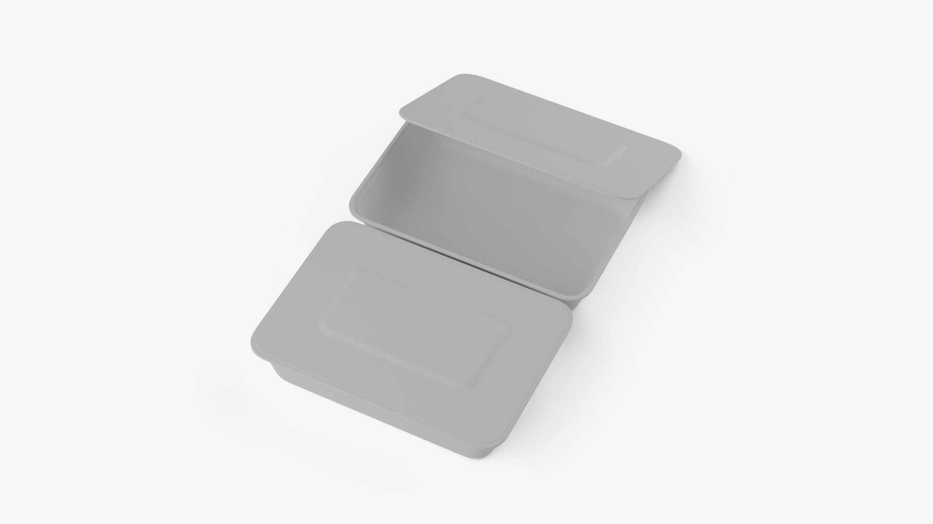 Rectangle Meal Prep Container 6 Low-poly 3D model_14