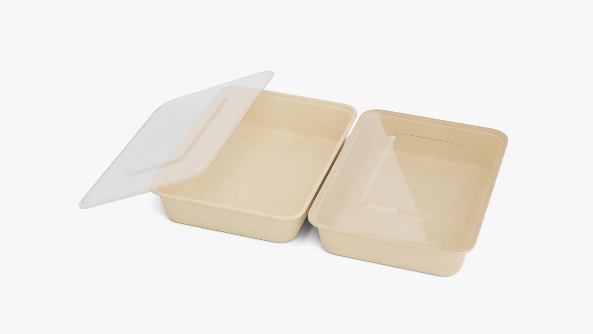 Rectangle Meal Prep Container 6 Low-poly 3D model_6