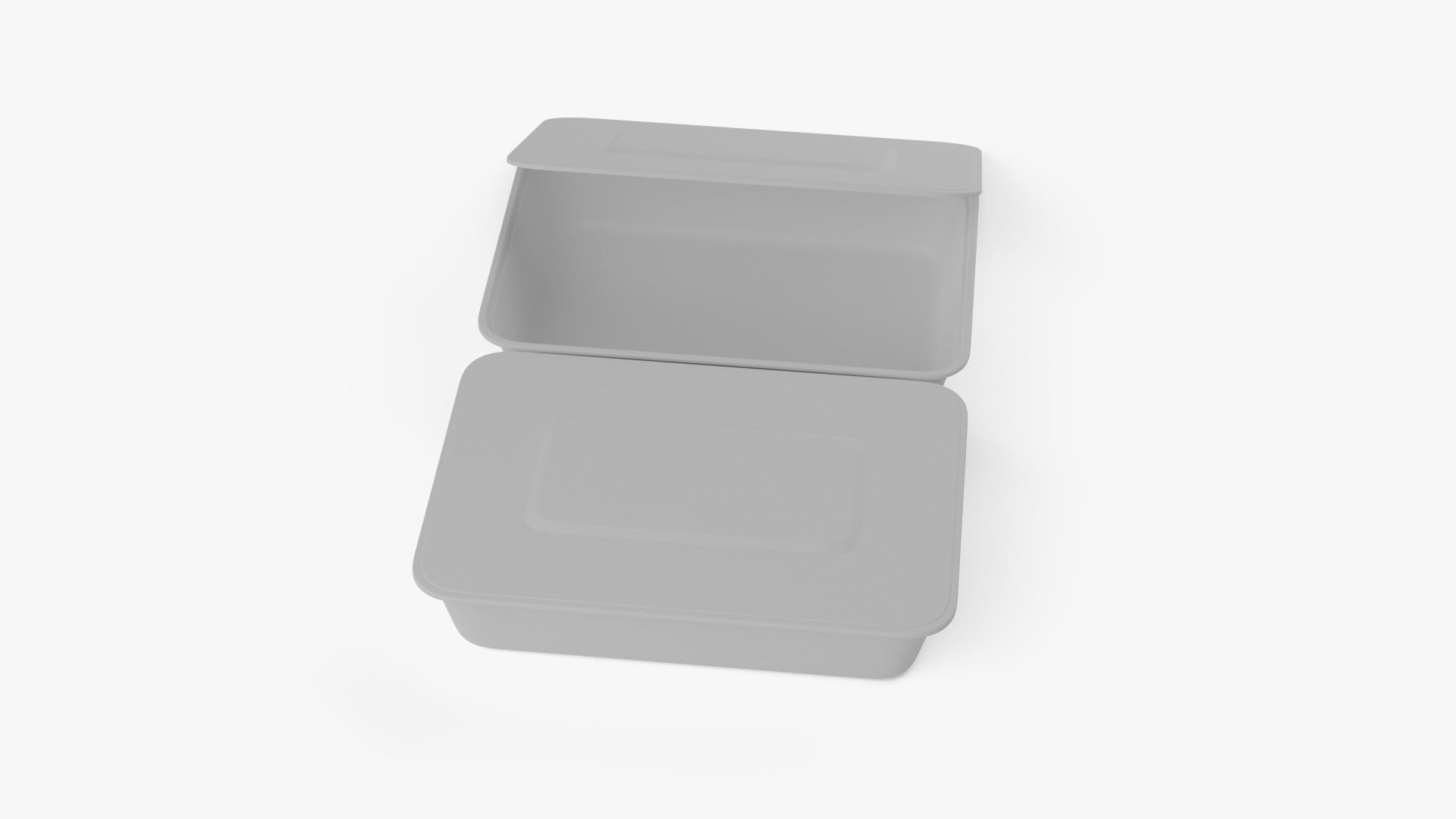 Rectangle Meal Prep Container 6 Low-poly 3D model_13