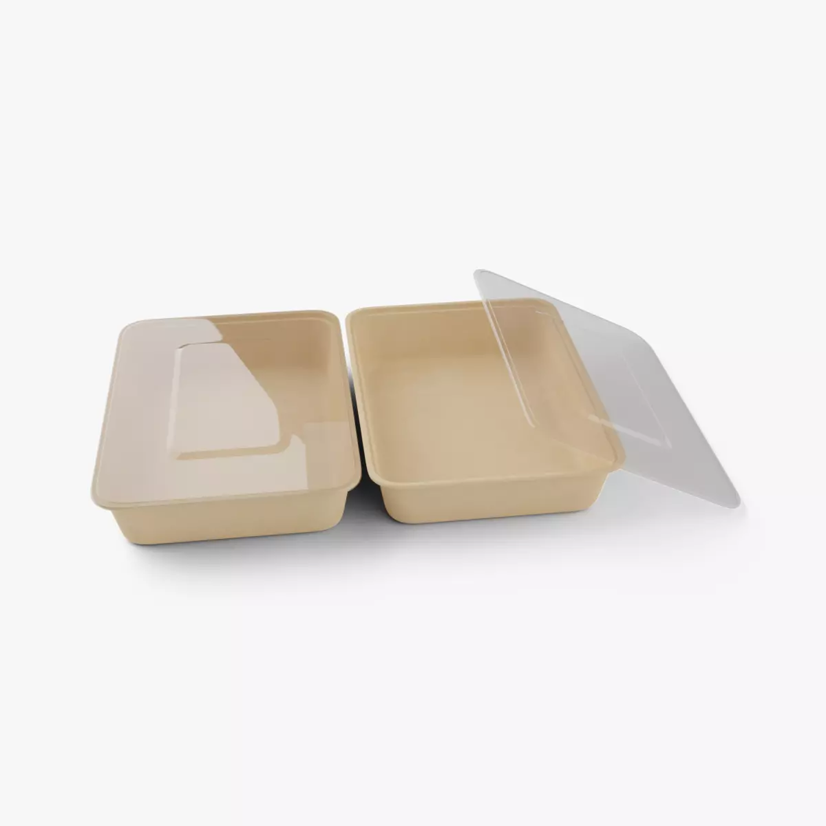 Rectangle Meal Prep Container 6 Low-poly 3D model_0