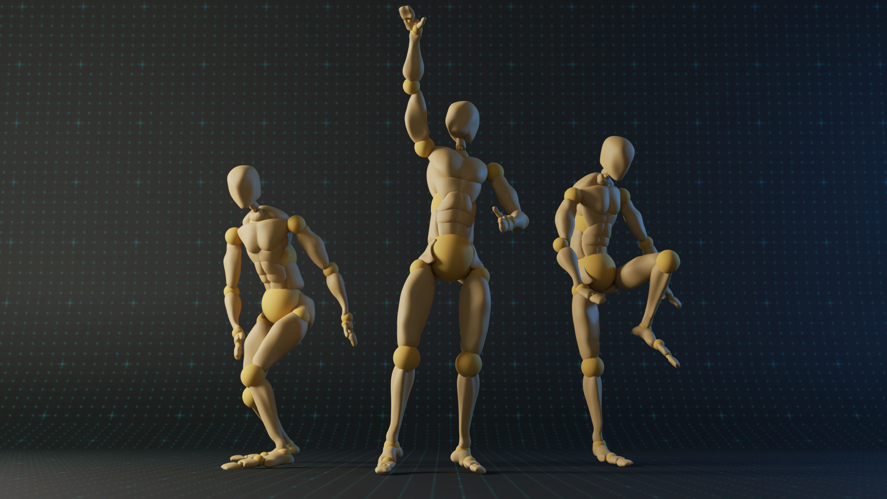 Basketball Emotes Mocap Motion Capture Animation Collection Low-poly 3D model_4