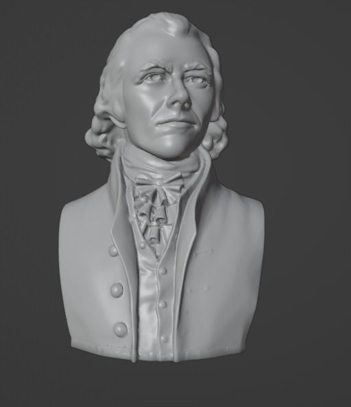 Alexander Hamilton 3D print model_1