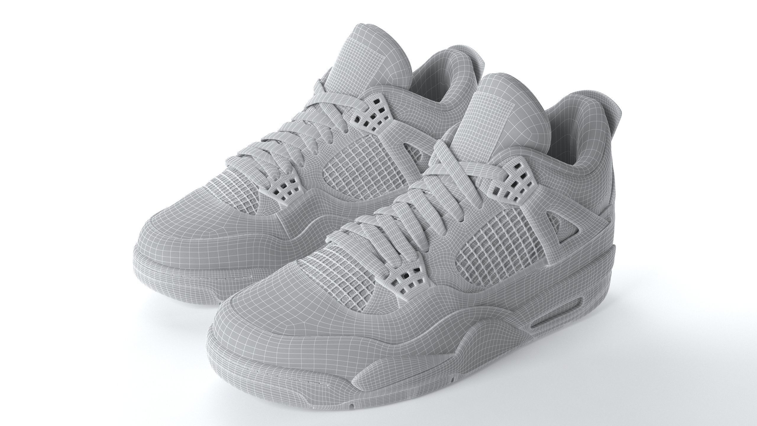 Air Jordan 4 Retro Tour Yellow PBR 3D model_17