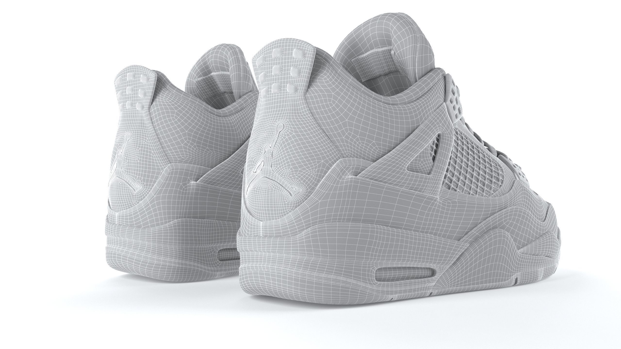 Air Jordan 4 Retro Tour Yellow PBR 3D model_16