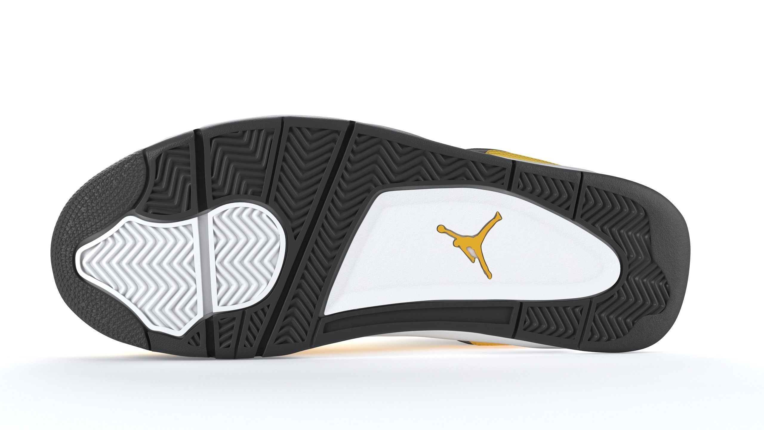 Air Jordan 4 Retro Tour Yellow PBR 3D model_10