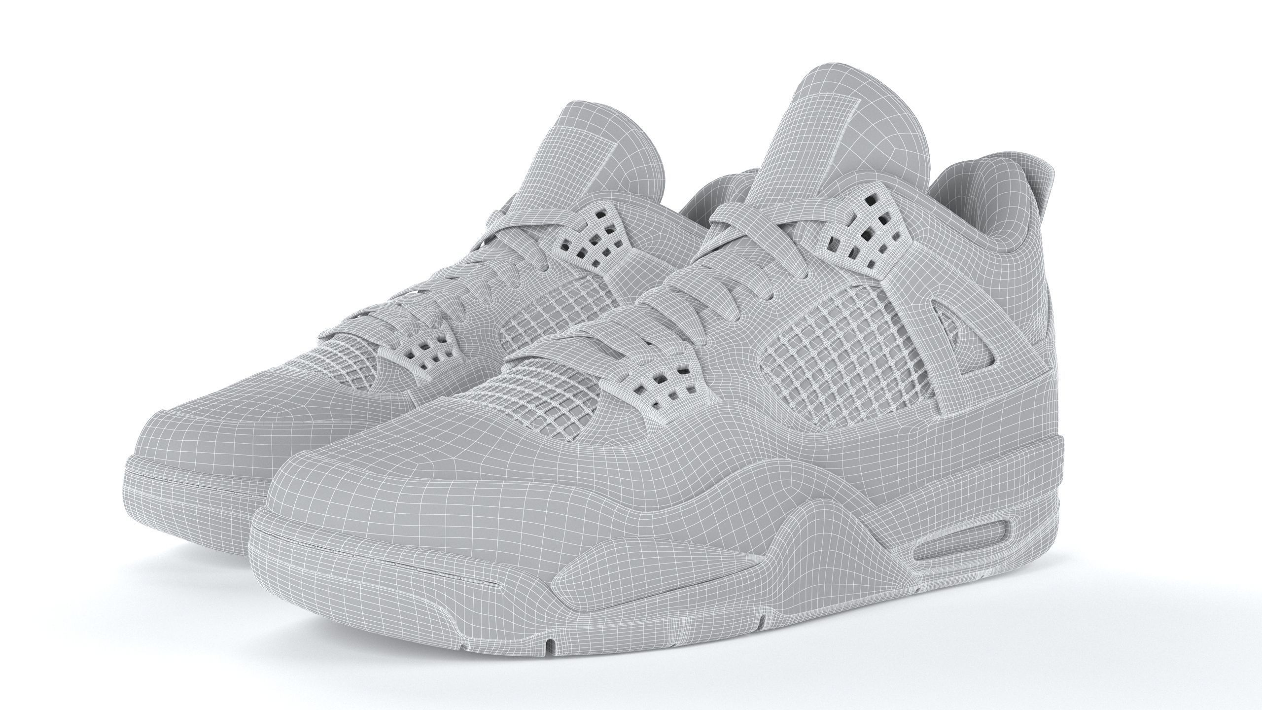 Air Jordan 4 Retro Tour Yellow PBR 3D model_14