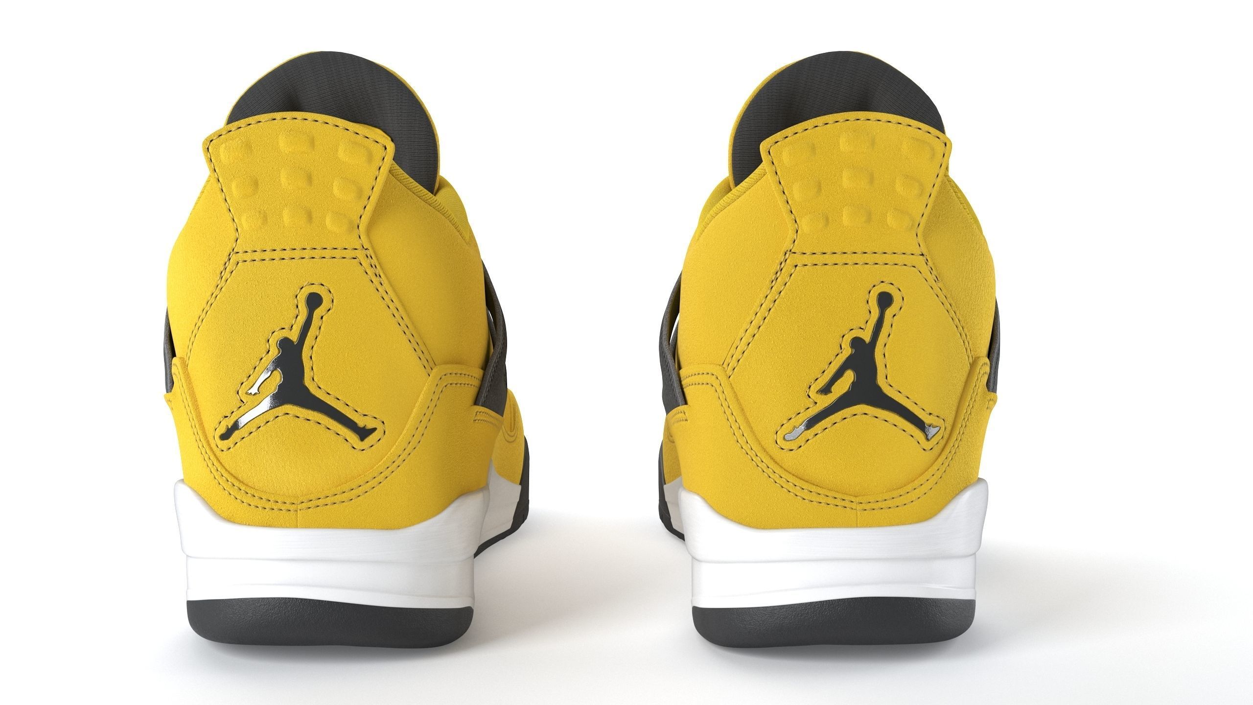 Air Jordan 4 Retro Tour Yellow PBR 3D model_7