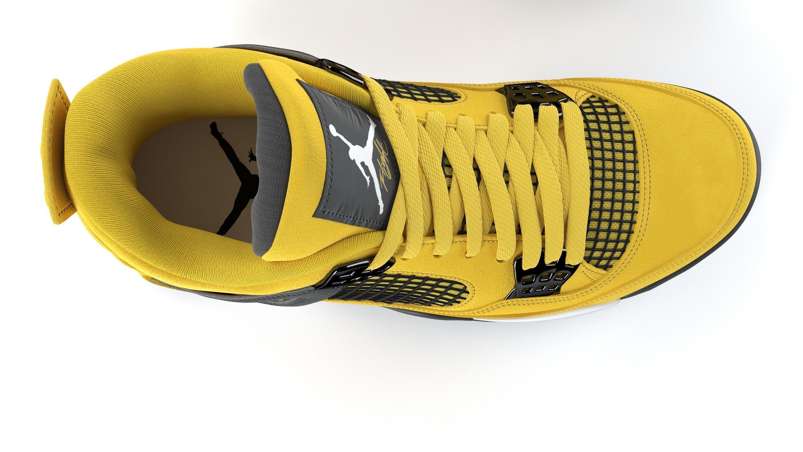 Air Jordan 4 Retro Tour Yellow PBR 3D model_5