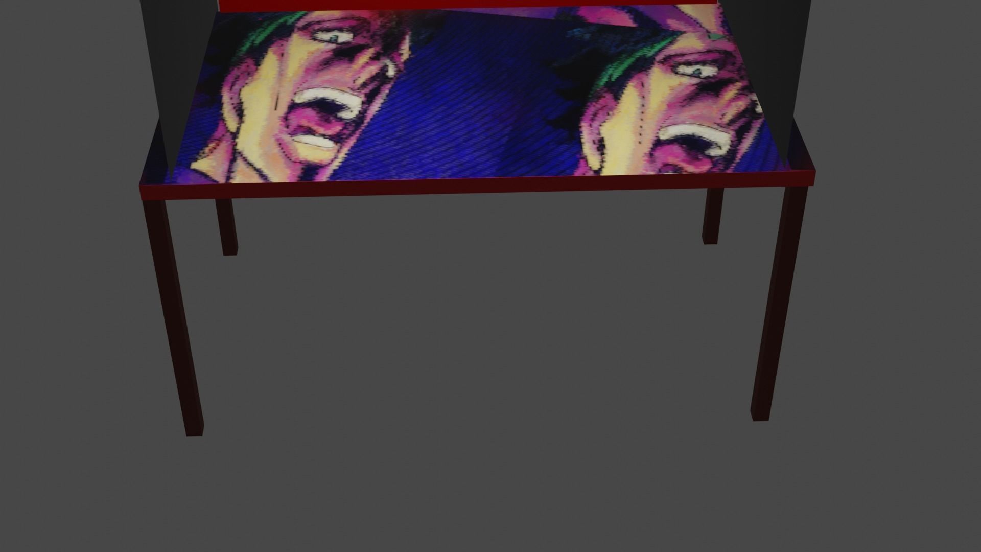 Kids table 3D model_3