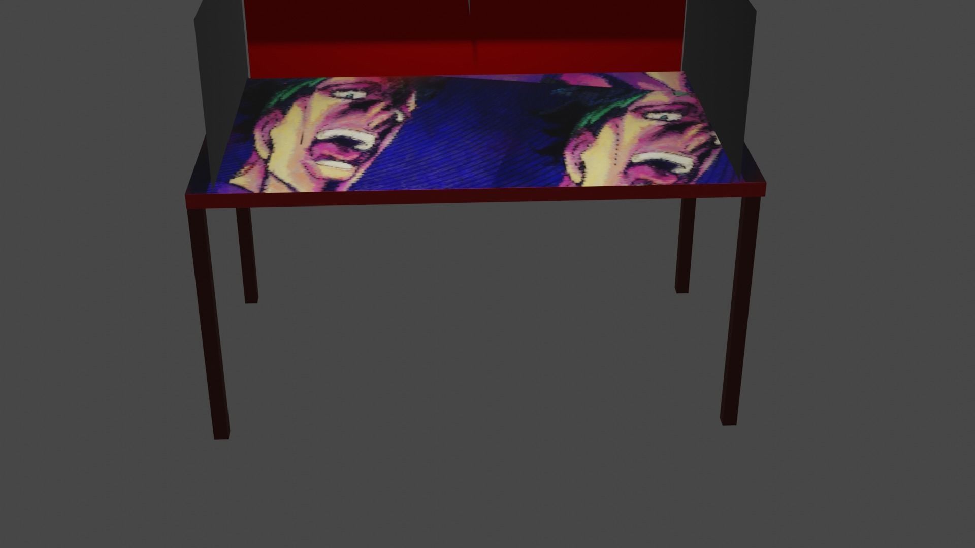 Kids table 3D model_4