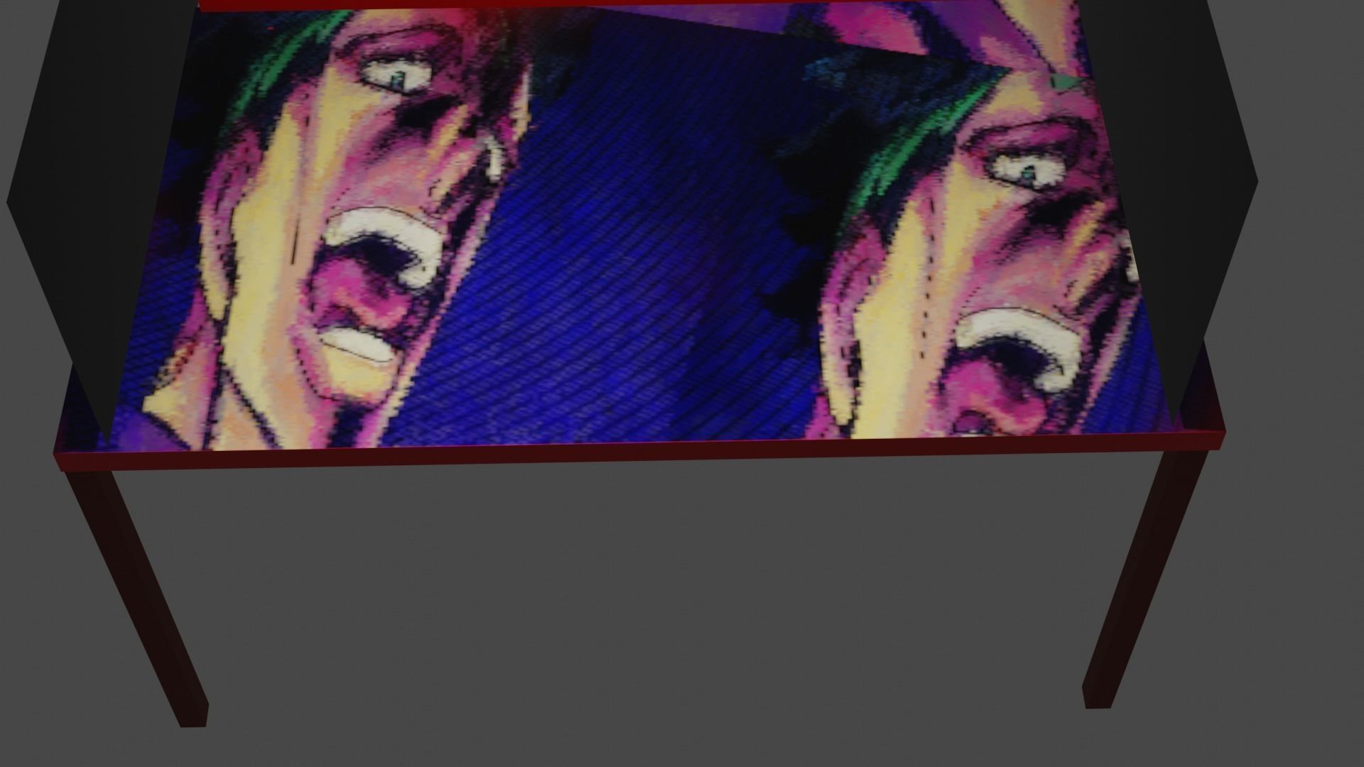 Kids table 3D model_1