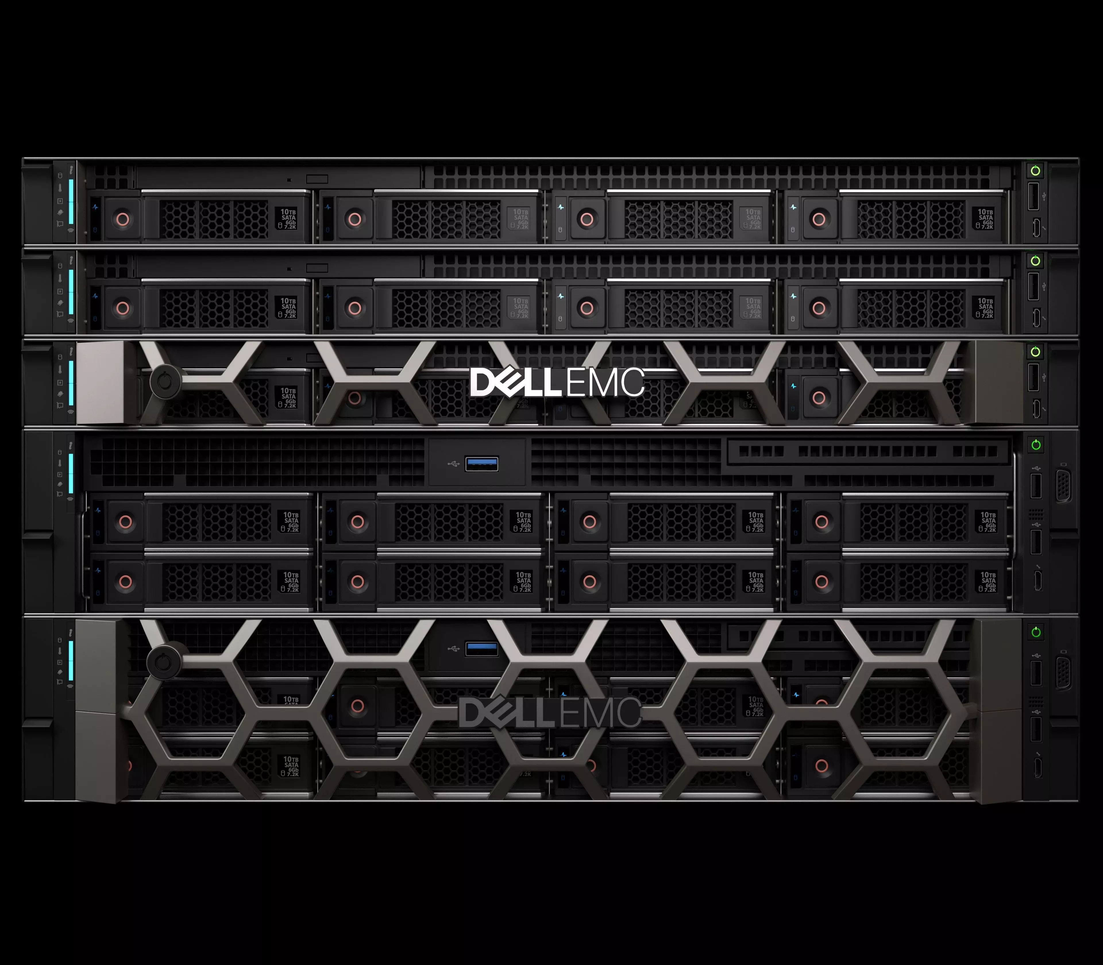 Data Server and Network Rack 3D model_0