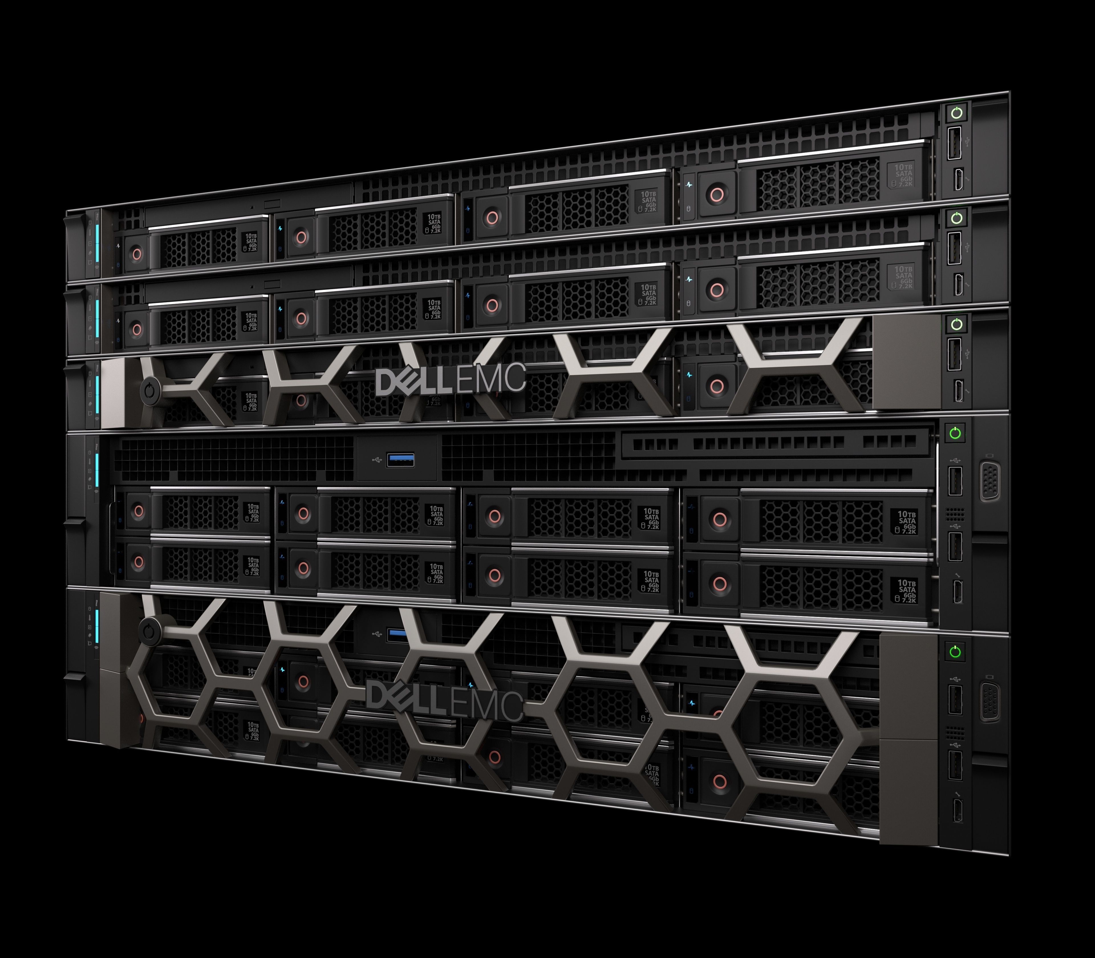 Data Server and Network Rack 3D model_2