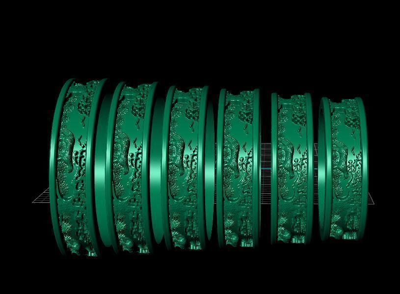 Rings Puma Tree 3D print model_4