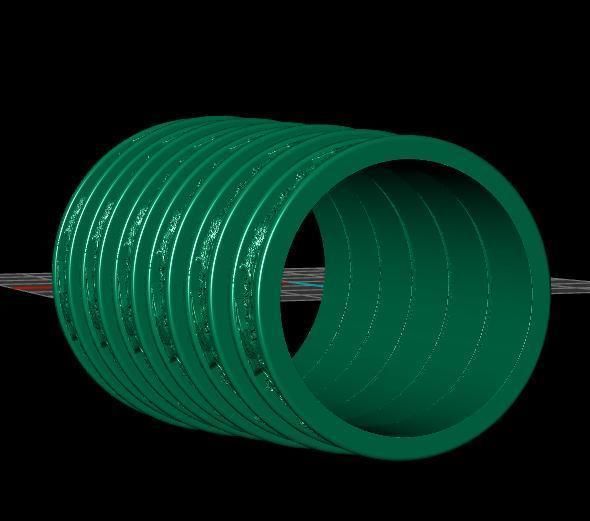 Rings Puma Tree 3D print model_6