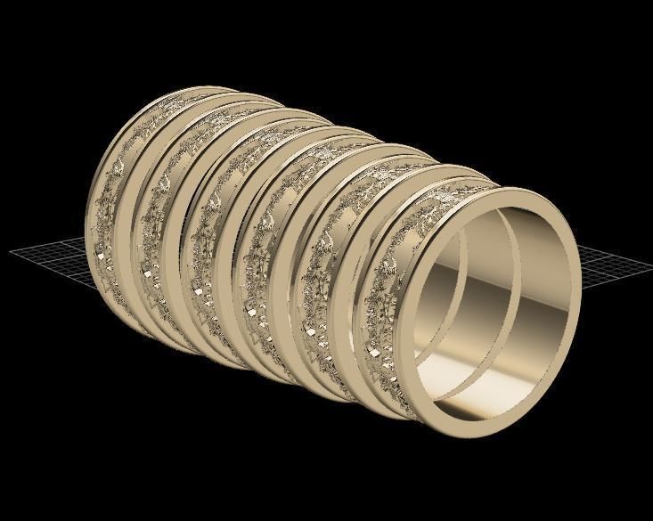 Rings Puma Tree 3D print model_10