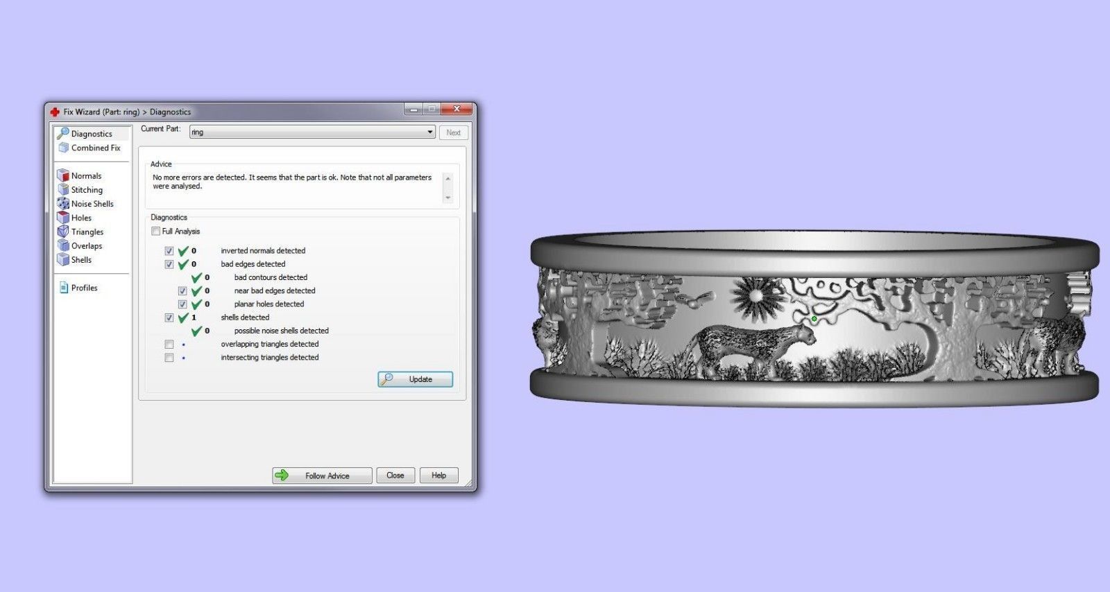 Rings Puma Tree 3D print model_19