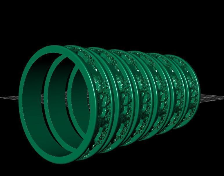 Rings Puma Tree 3D print model_5
