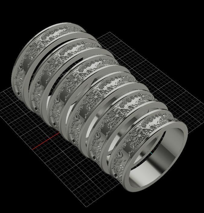 Rings Puma Tree 3D print model_14