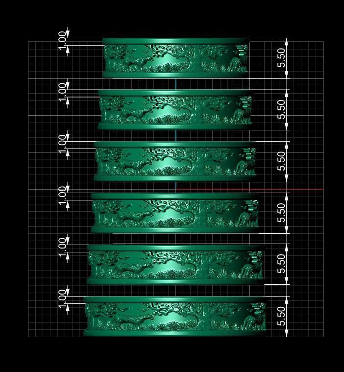Rings Puma Tree 3D print model_16