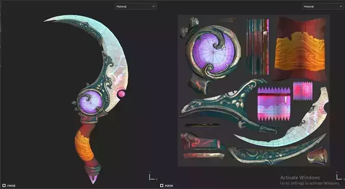 stylized sword