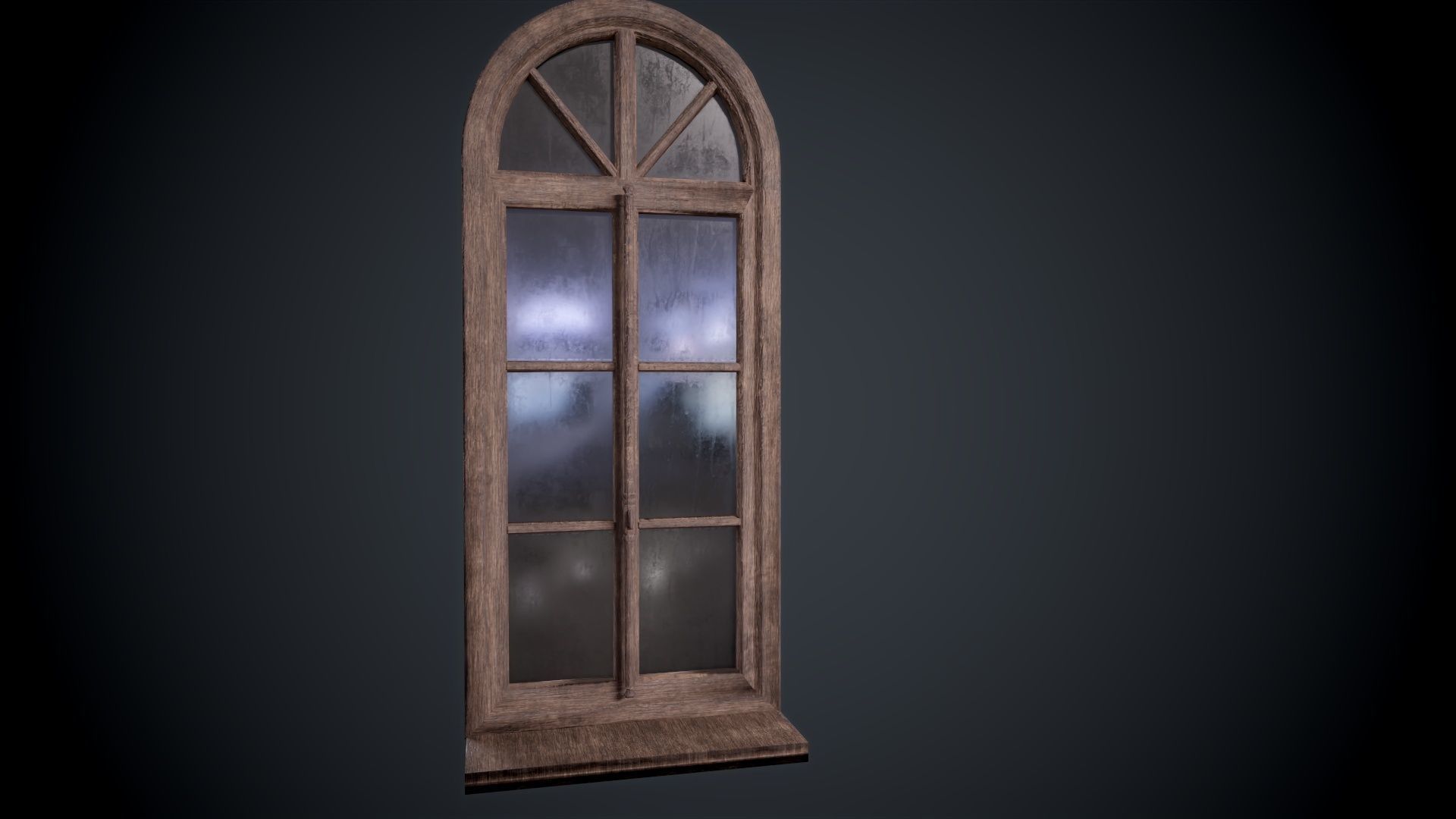 Window lowpoly Game  model  Low-poly 3D model_6