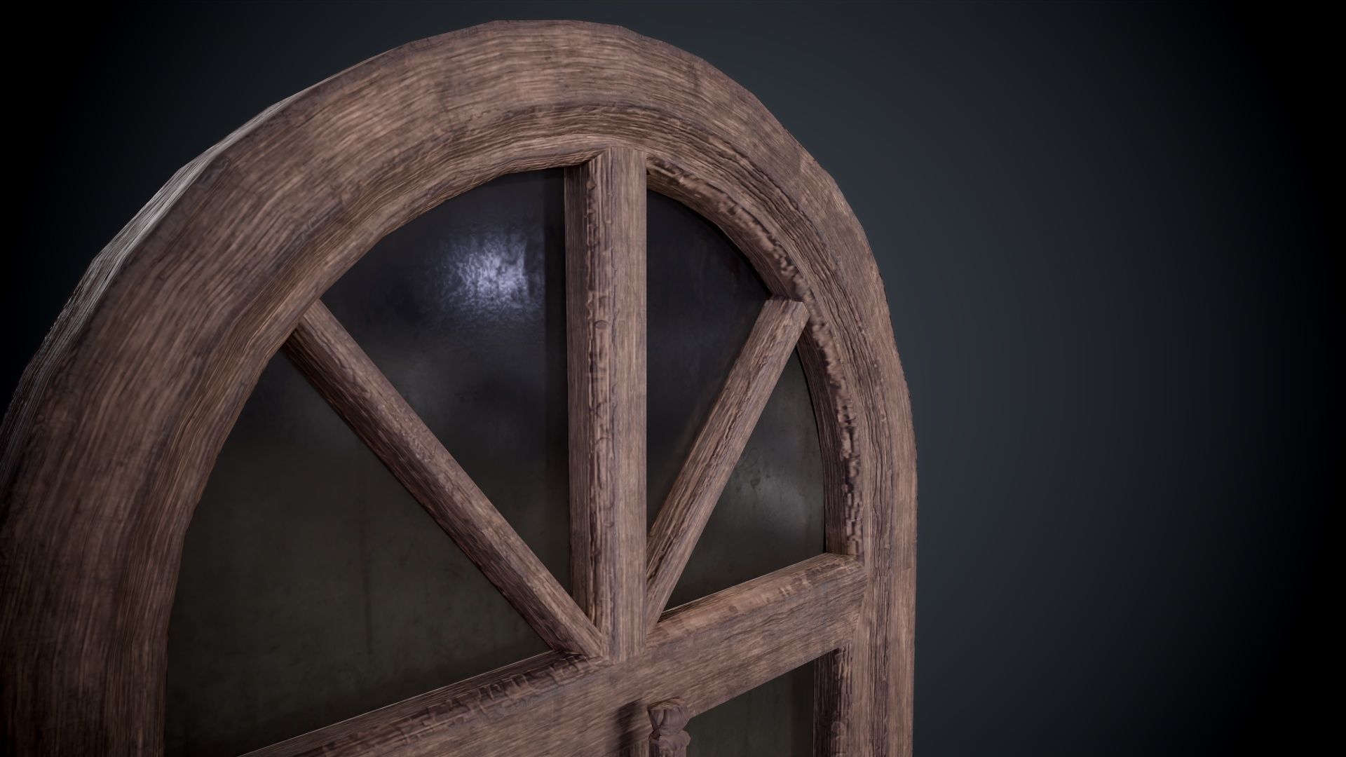 Window lowpoly Game  model  Low-poly 3D model_9