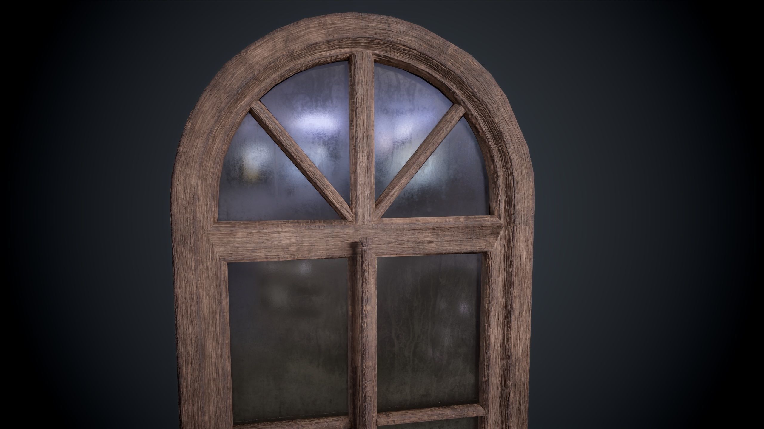 Window lowpoly Game  model  Low-poly 3D model_10